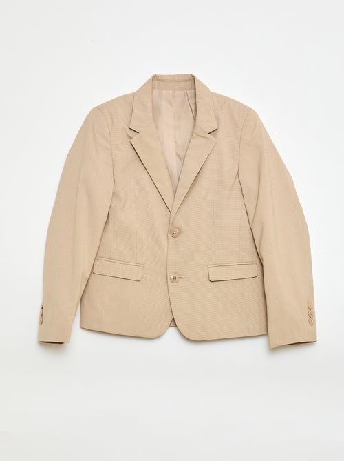Slim Fit Solid Suit Jacket - Kiabi