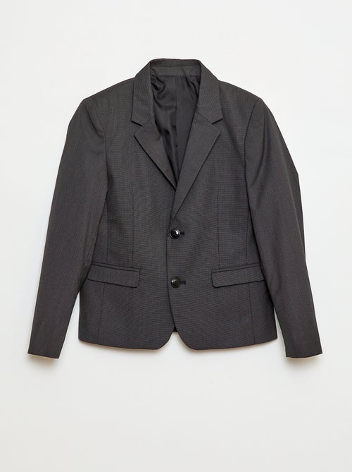 Slim Fit Solid Suit Jacket - Kiabi