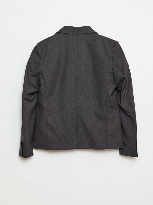 Slim Fit Solid Suit Jacket - Kiabi