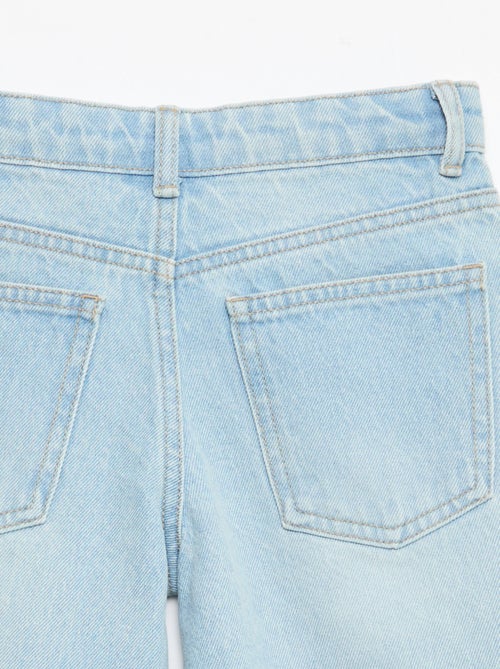 Slim Fit Stretch Cotton Denim Bermuda Shorts - Kiabi