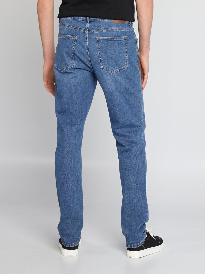 Slim fit stretch cotton jeans - L38 BLUE - Kiabi