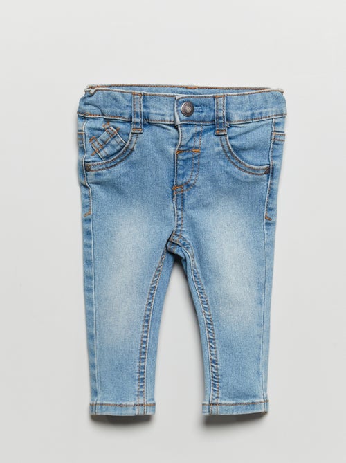Slim-Fit Stretch-Jeans mit verstellbarem Bund - Kiabi