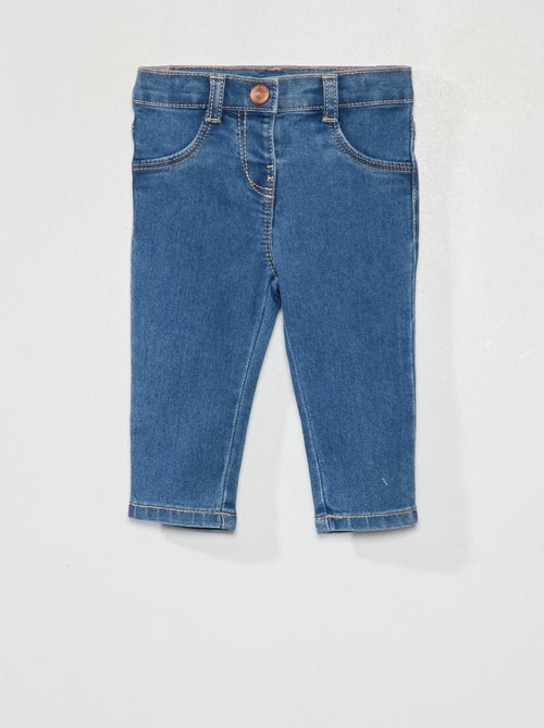 Slim-Fit Stretch-Jeans mit verstellbarer Taille - Kiabi