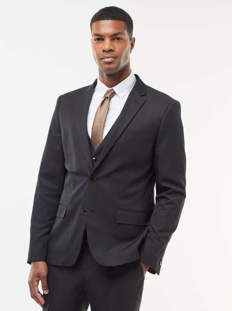 Slim Fit Suit Jacket black - Kiabi