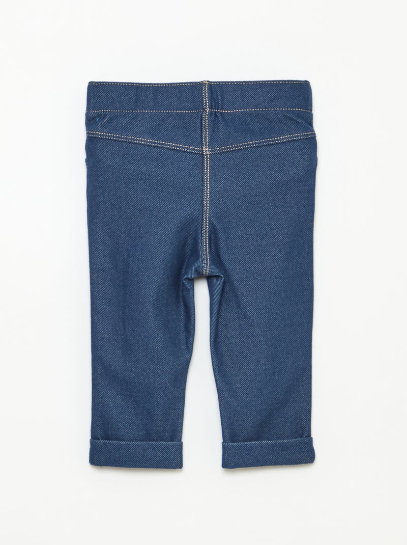 Slim Fit Treggings Blue - Kiabi