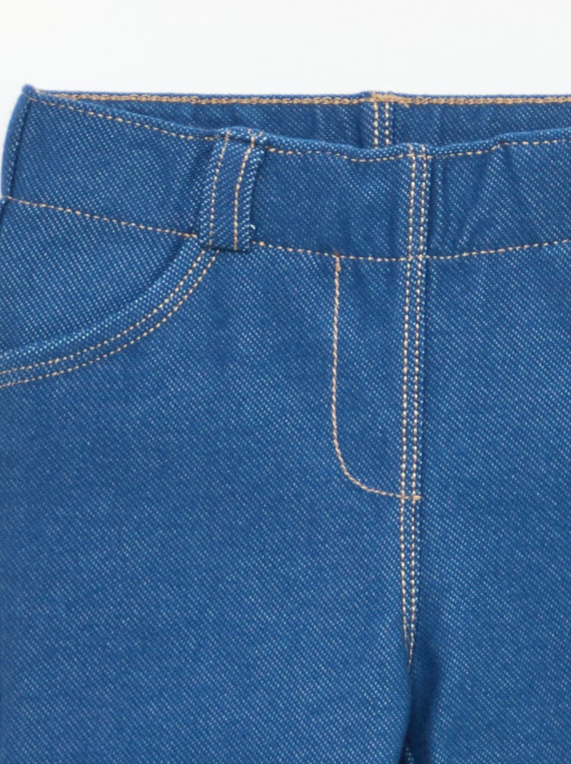 Slim Fit Treggings Blue - Kiabi