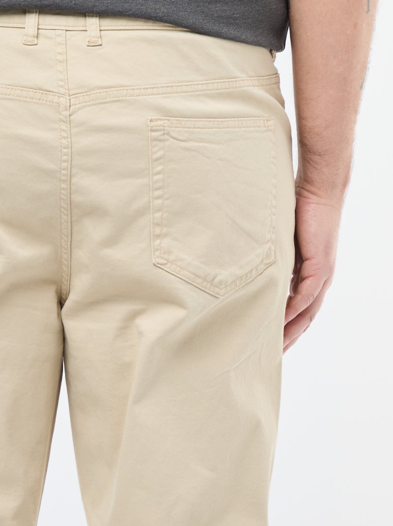 Slim-fit trousers - L32 Beige - Kiabi