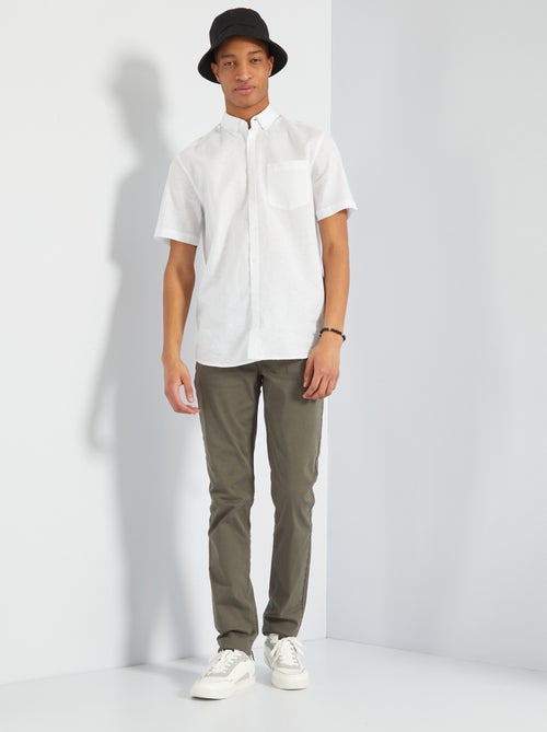 Slim Fit Trousers L38 for 2m+ Tall Men - Kiabi