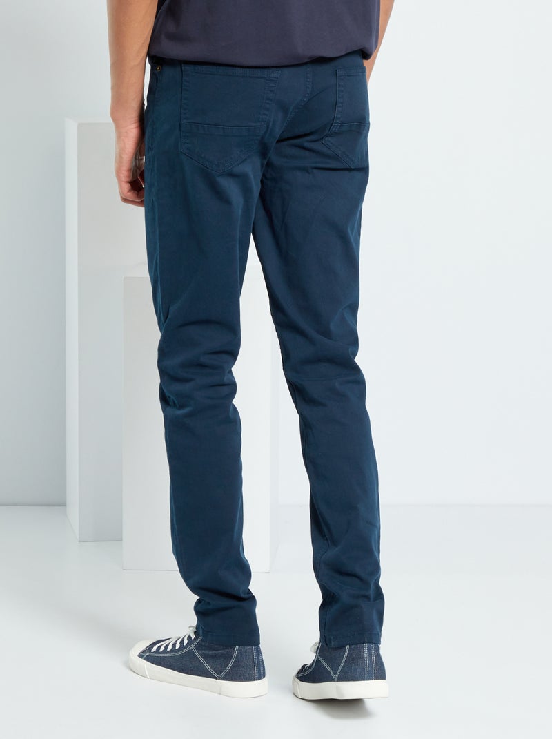 Slim-Hose L38 für 2m und grösser Marineblau - Kiabi