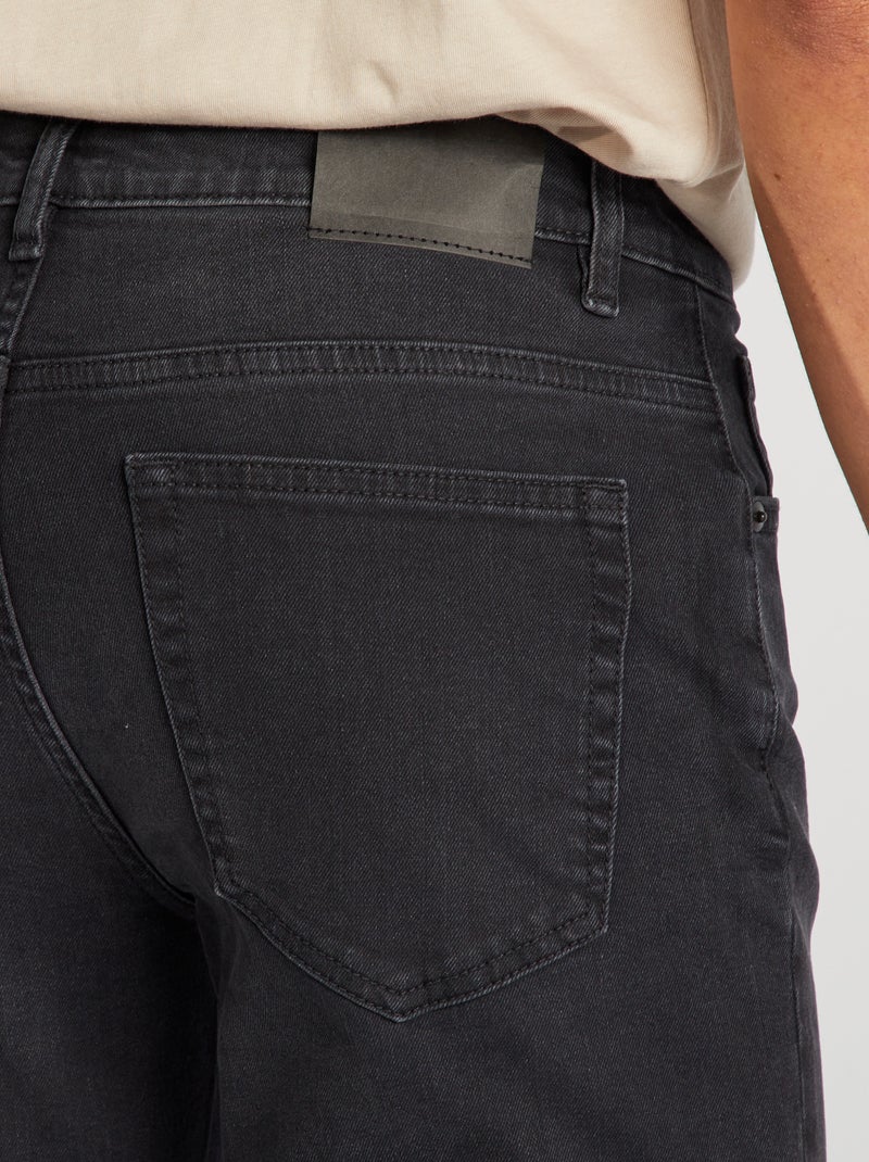 Slim-Jeans - L32 Verwaschenes Schwarz - Kiabi