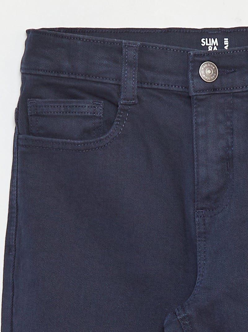 Slim-Jeans mit 5 Taschen Blau - Kiabi