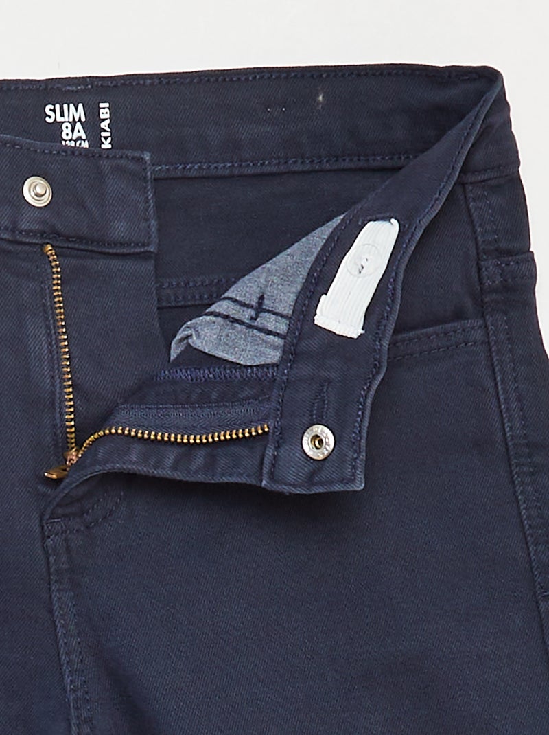 Slim-Jeans mit 5 Taschen Blau - Kiabi