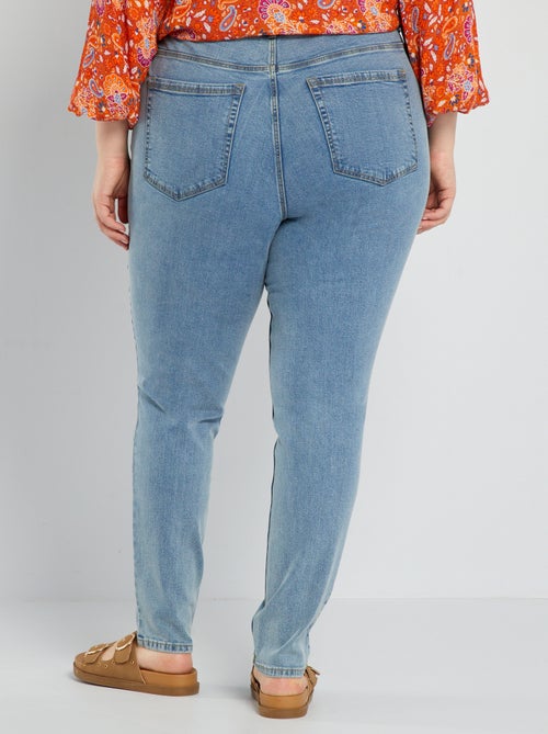 Slim-Jeans mit hoher Taille - L32 - Kiabi