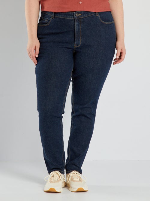 Slim-Jeans mit hoher Taille - L32 - Kiabi Slim-Jeans mit hoher Taille - L32 - Kiabi