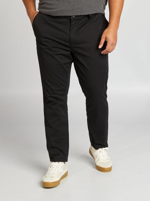 Slim stretch cotton chinos - L30 - Kiabi Slim stretch cotton chinos - L30 - Kiabi