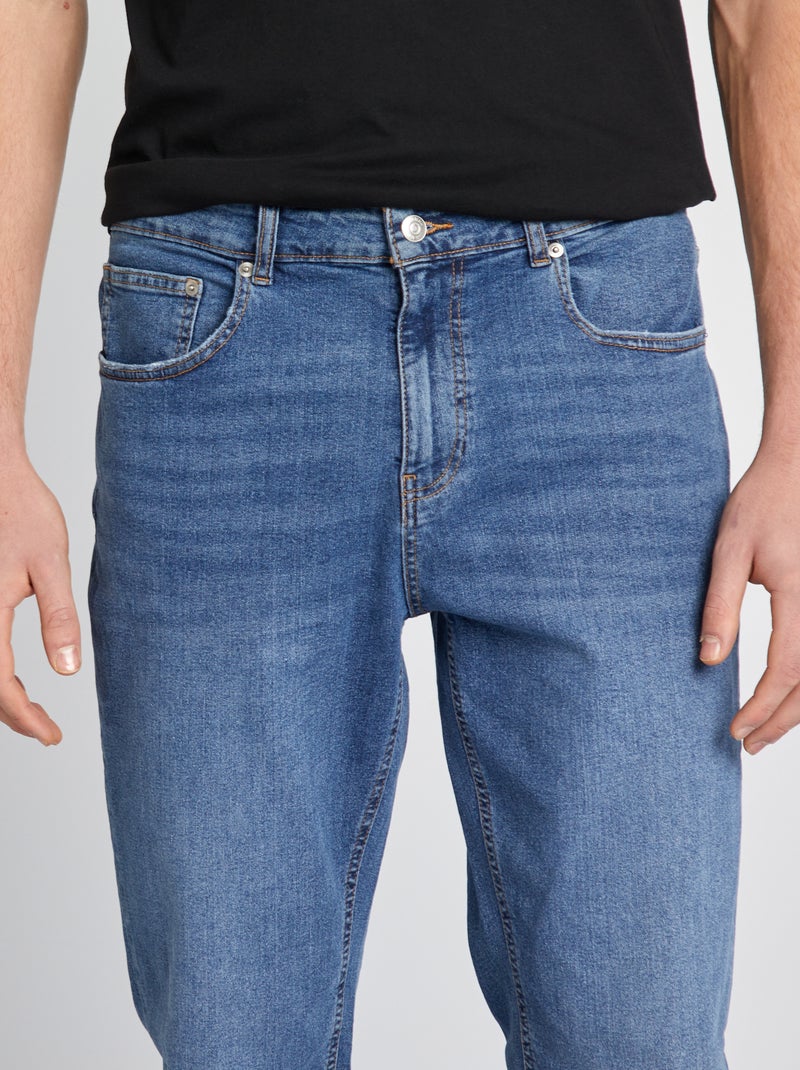 Slim stretch cotton jeans - L36 BLUE - Kiabi