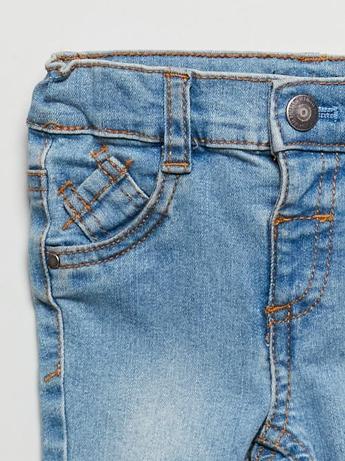 Slim stretch jeans with adjustable waist - Kiabi