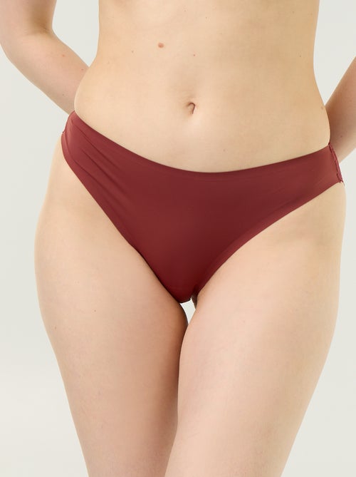 Slip aus Mikrofaser und Spitze - Kiabi