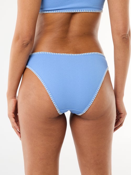 Slip da bagno con impunture a contrasto - Kiabi