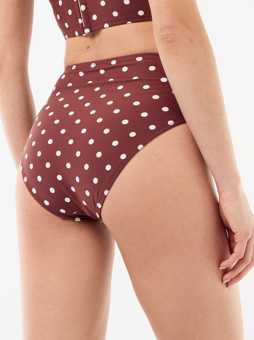 Slip da bagno modellante a vita alta - Kiabi