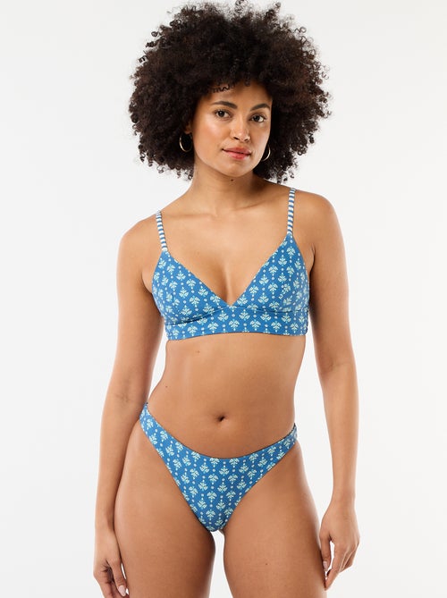 Slip da bagno stampato reversibile - Kiabi