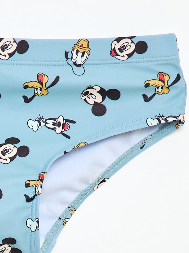 Slip de bain 'Disney' 'Mickey' all-over Bleu - Kiabi