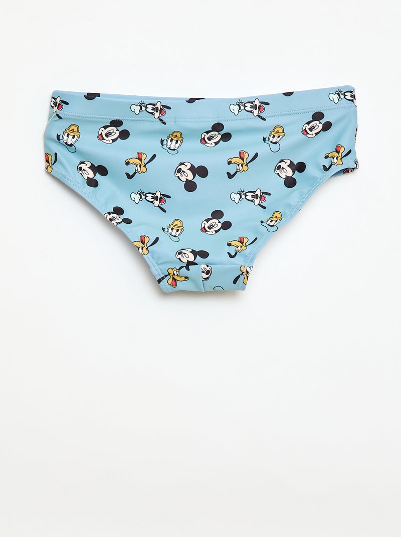 Slip de bain 'Disney' 'Mickey' all-over Bleu - Kiabi
