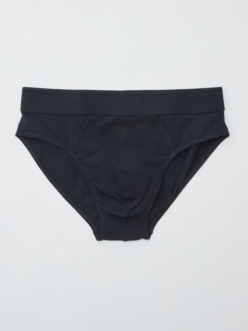 Slip in jersey - set di 7 nero - Kiabi