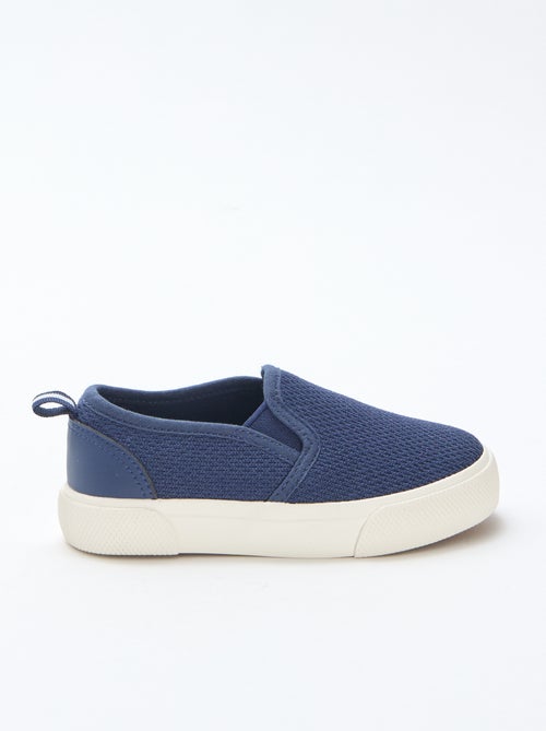 Slip-on-Sneaker aus einfarbigem Mesh - Kiabi