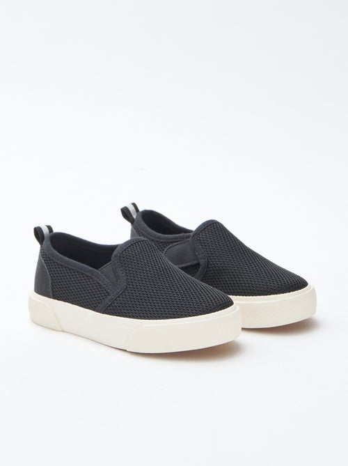 Slip-on-Sneaker aus einfarbigem Mesh - Kiabi