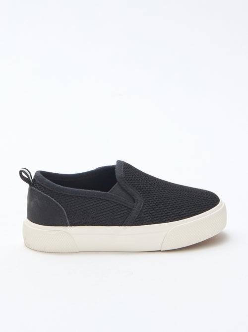 Slip-on-Sneaker aus einfarbigem Mesh - Kiabi