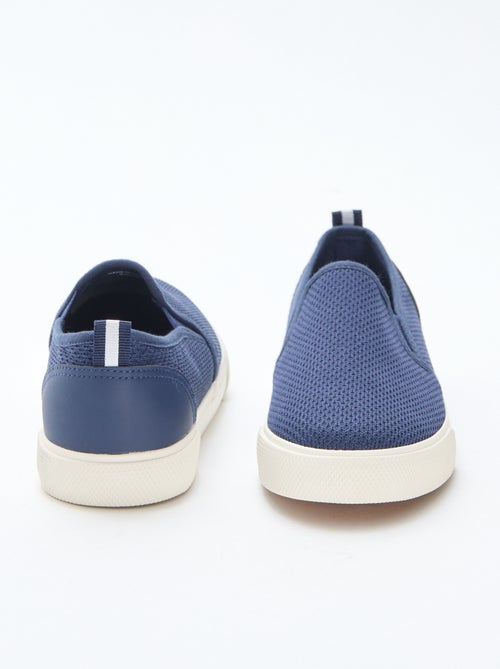Slip-on-Sneakers aus einfarbigem Mesh - Kiabi