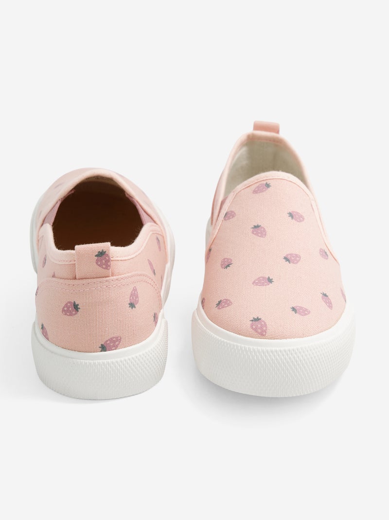Slip-on-Sneakers mit Muster Rose - Kiabi