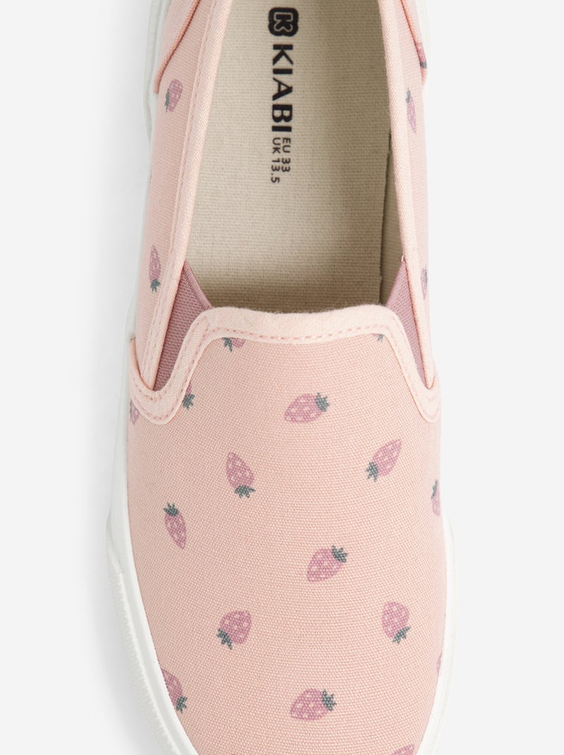 Slip-on-Sneakers mit Muster Rose - Kiabi