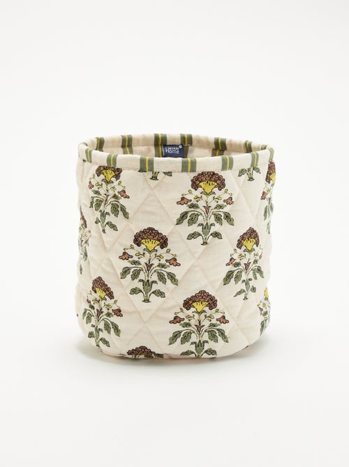 Small printed storage basket - Kiabi Home - Kiabi