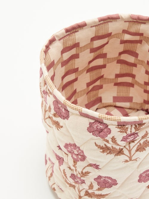 Small printed storage basket - Kiabi Home - Kiabi