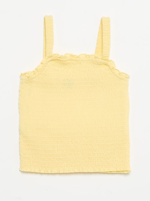 Smocked Strappy T-shirt - Kiabi