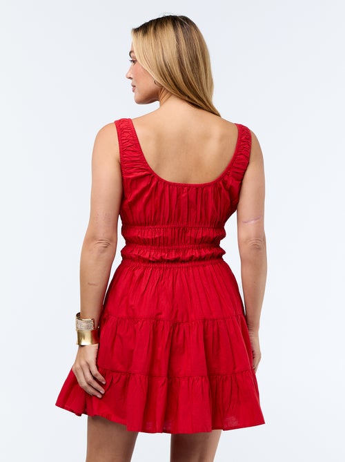 Smocked Tiered Dress - Kiabi
