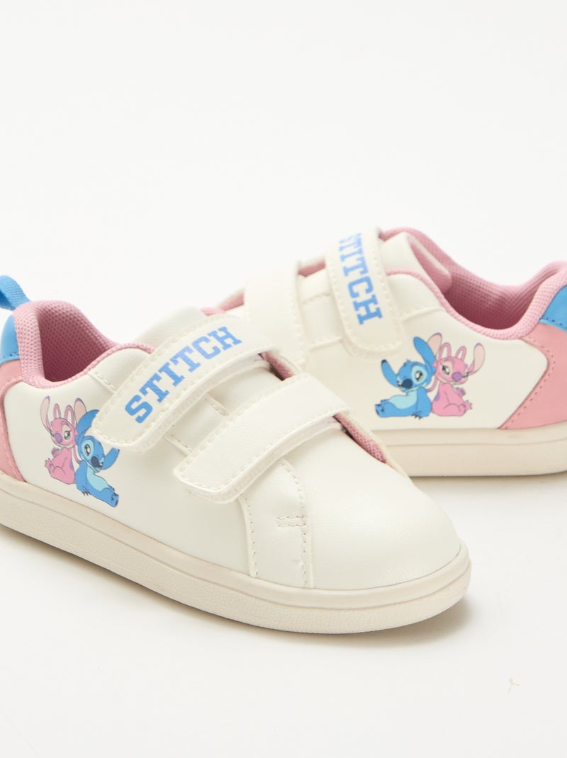Sneaker mit Klettverschluss 'Stitch' Weiß - Kiabi