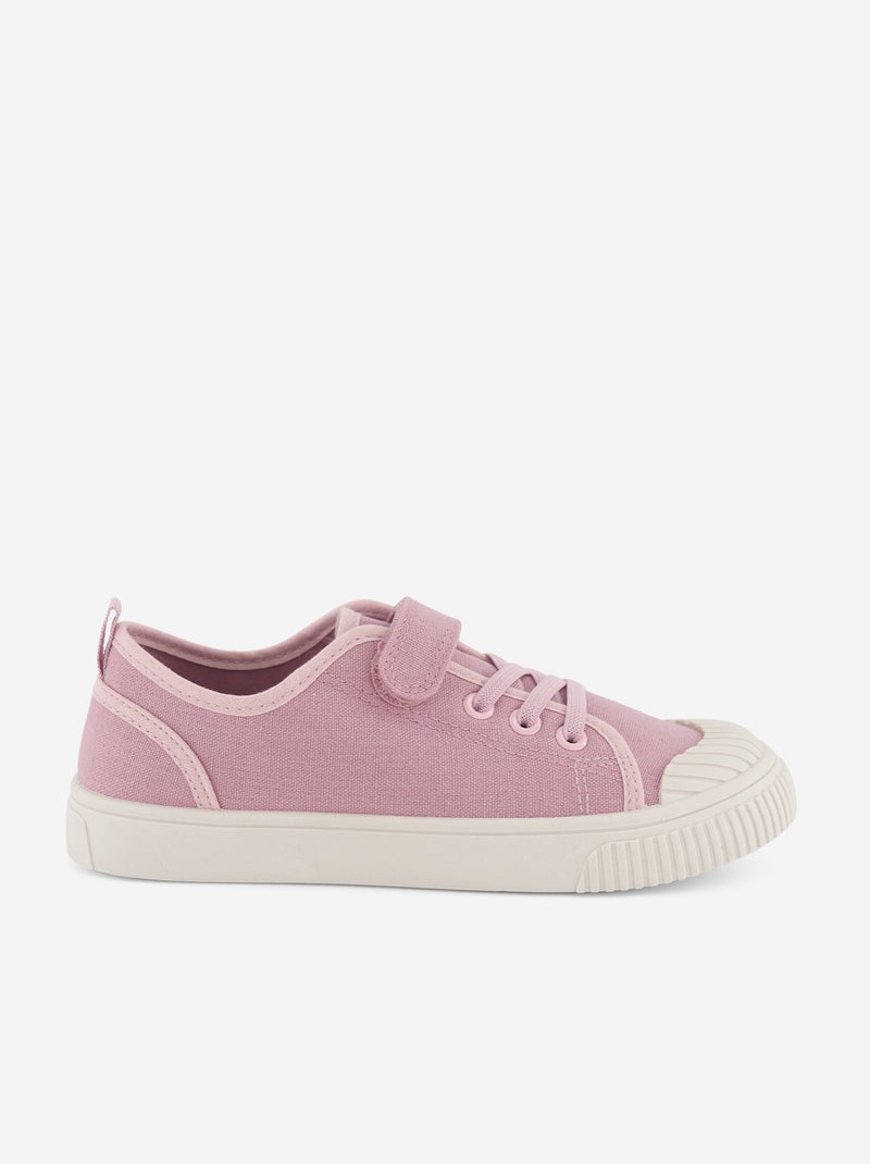 Sneakers aus Canvas im Schachbrettmuster Rosa - Kiabi