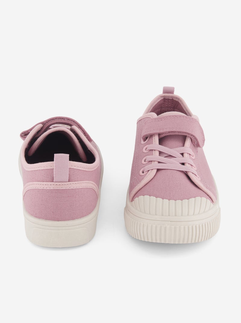 Sneakers aus Canvas im Schachbrettmuster Rosa - Kiabi