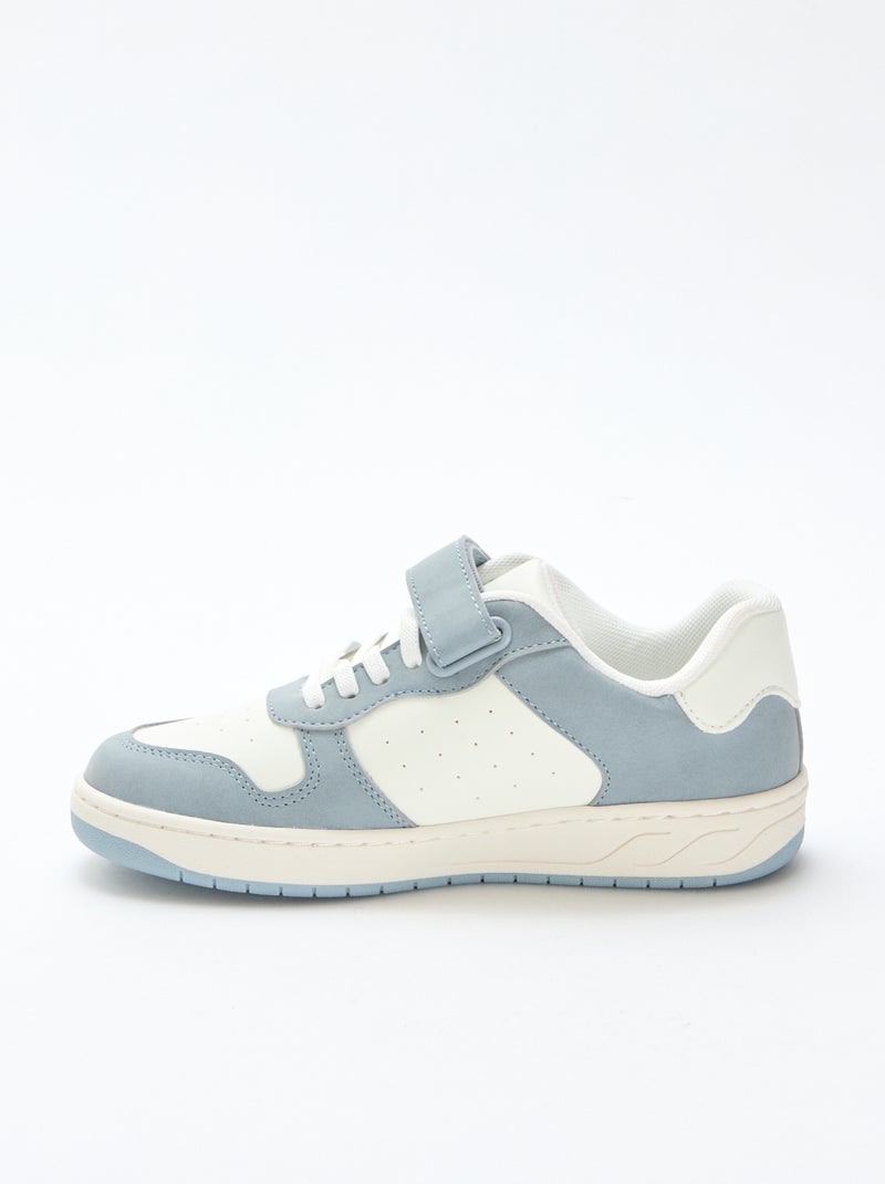 Sneakers basse bicolore Blu - Kiabi