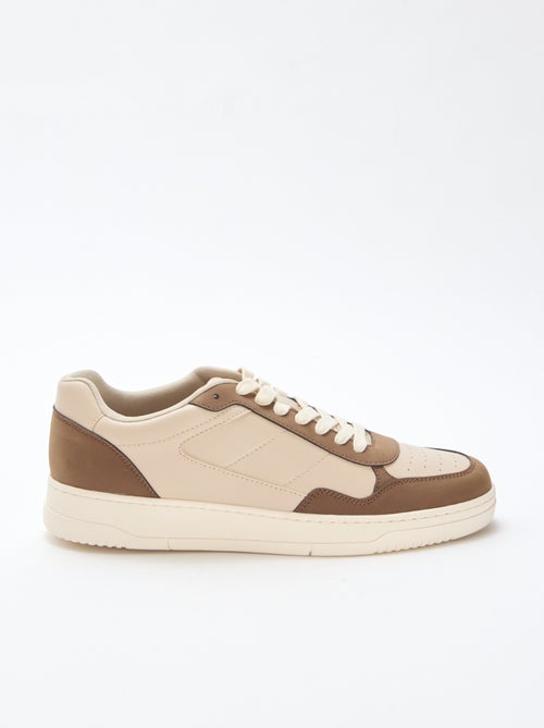 Sneakers basse con inserto bicolore - Kiabi