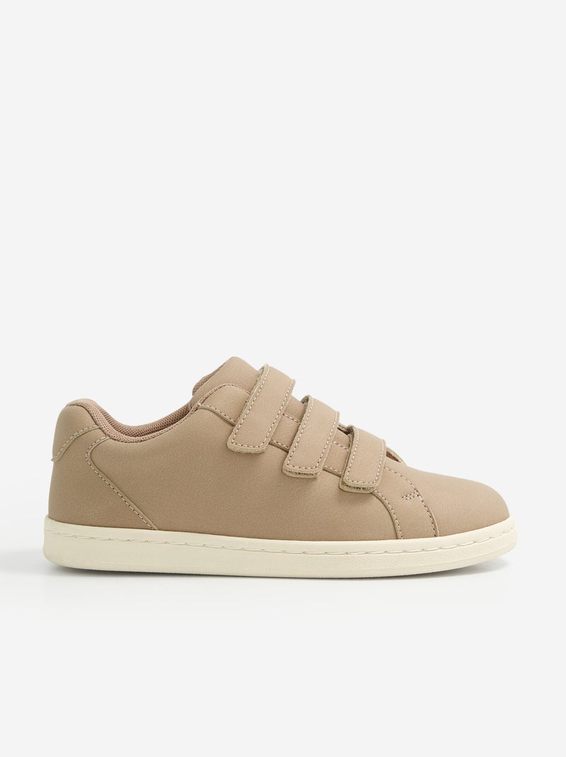 Sneakers basse con strappi Beige - Kiabi