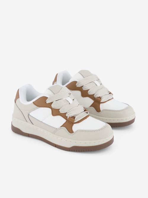 Sneakers basse in similpelle - Kiabi Sneakers basse in similpelle - Kiabi