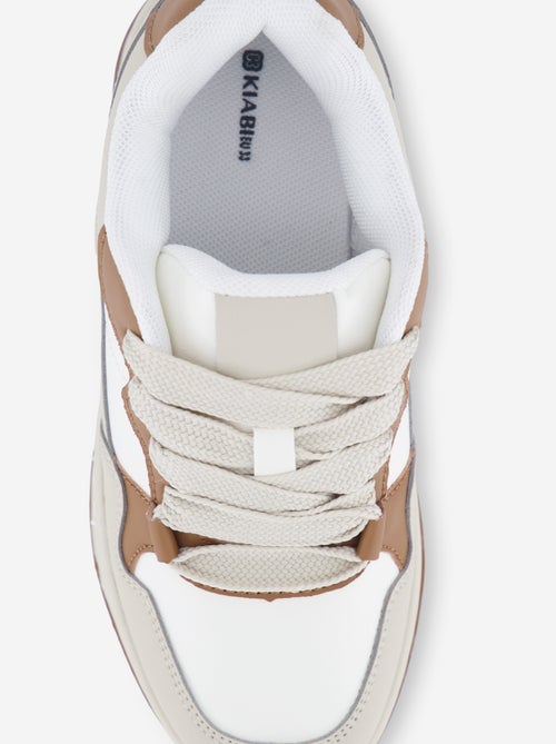 Sneakers basse in similpelle - Kiabi Sneakers basse in similpelle - Kiabi