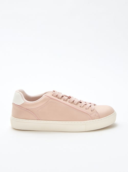 Sneakers basse in suede lucido - Kiabi