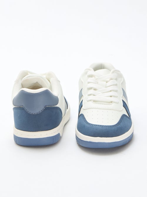 Sneakers basse rinforzate tricolore - Kiabi