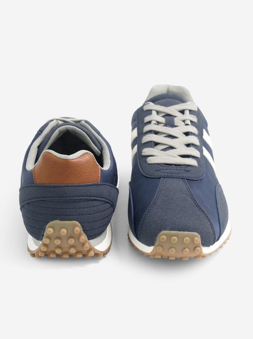 Sneakers bicolore con lacci - Kiabi