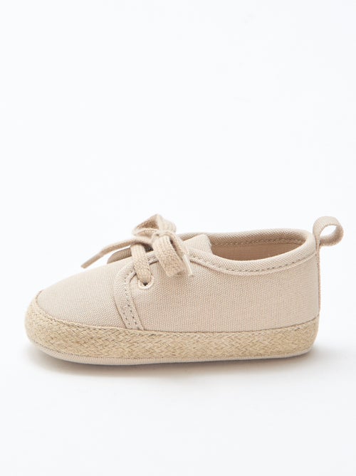 Sneakers con lacci in tessuto - Kiabi